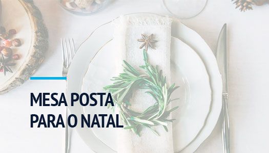 MESA POSTA PARA O NATAL