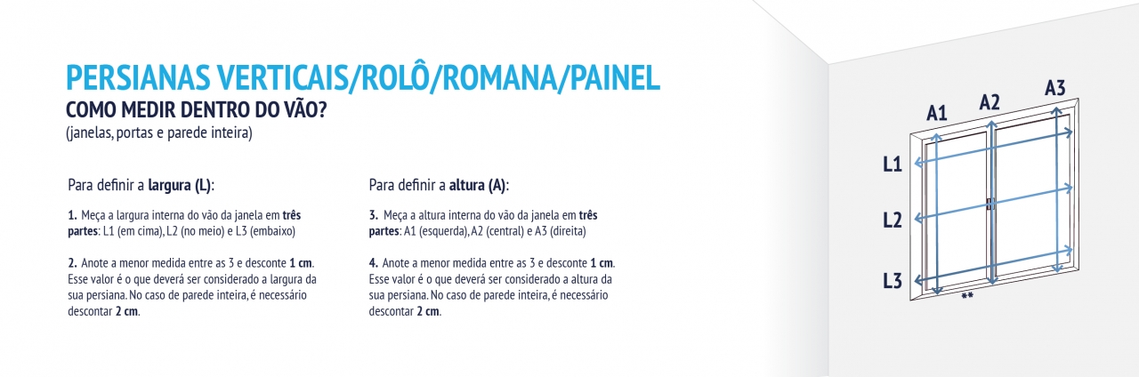 COMO CALCULAR MEDIDAS PARA PERSIANAS