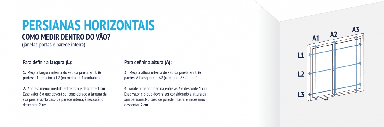 COMO CALCULAR MEDIDAS PARA PERSIANAS